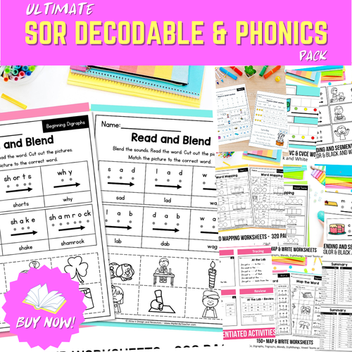 Ultimate SOR Decodable And Phonics Package