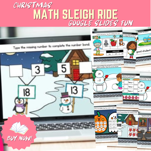 Frosty Skills Pack - Kindergarten Math & Literacy Slides