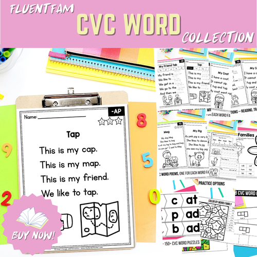 FluentFam  CVC Word Collection