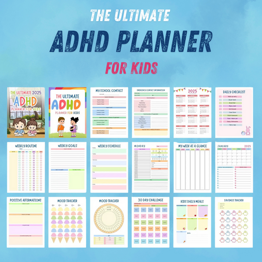 ADHD Planner for Kids (Goes Well with kids activities)